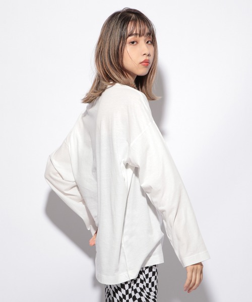 PBLIM（ページボーイリム）の「【PAGEBOYLIM】シアーロンT（Tシャツ/カットソー・レディース・ブラック/レッド/オフホワイト・MEDIUM/LARGE）」の22枚目の写真