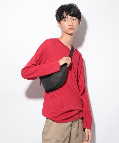 PBLIM（ページボーイリム）の「【PAGEBOYLIM】シアーロンT（Tシャツ/カットソー・レディース・ブラック/レッド/オフホワイト・MEDIUM/LARGE）」の4枚目の写真