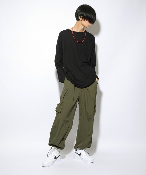 PBLIM（ページボーイリム）の「【PAGEBOYLIM】シアーロンT（Tシャツ/カットソー・レディース・ブラック/レッド/オフホワイト・MEDIUM/LARGE）」の20枚目の写真