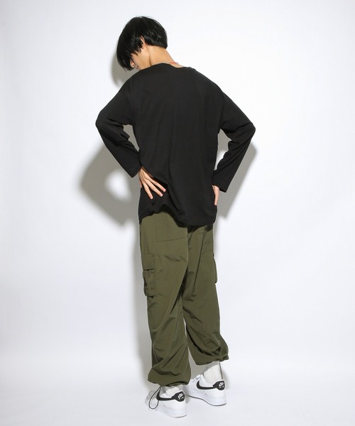 PBLIM（ページボーイリム）の「【PAGEBOYLIM】シアーロンT（Tシャツ/カットソー・レディース・ブラック/レッド/オフホワイト・MEDIUM/LARGE）」の5枚目の写真