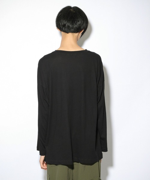 PBLIM（ページボーイリム）の「【PAGEBOYLIM】シアーロンT（Tシャツ/カットソー・レディース・ブラック/レッド/オフホワイト・MEDIUM/LARGE）」の17枚目の写真