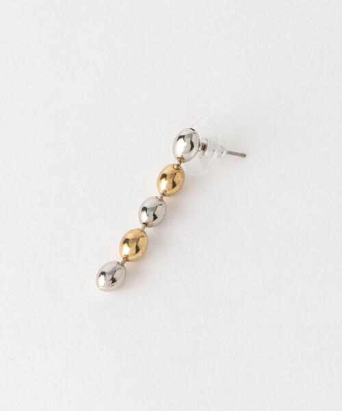 green label relaxing（グリーンレーベルリラクシング）の「メタル 2トーン ダエン ピアス（ピアス（両耳用）・レディース・その他1・FREE）」の2枚目の写真