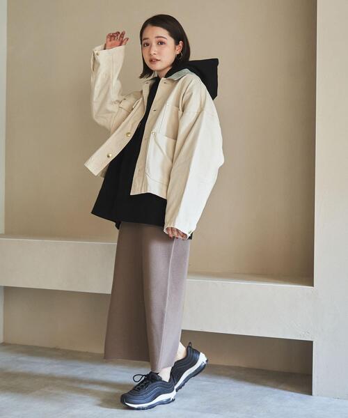 coen（コーエン）の「エリバイカラーBIG＆SHORTカバーオール（カバーオール・レディース・ダークグレー/ナチュラル・FREE）」の9枚目の写真