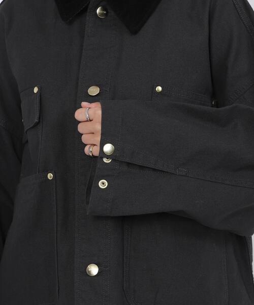 coen（コーエン）の「エリバイカラーBIG＆SHORTカバーオール（カバーオール・レディース・ダークグレー/ナチュラル・FREE）」の12枚目の写真