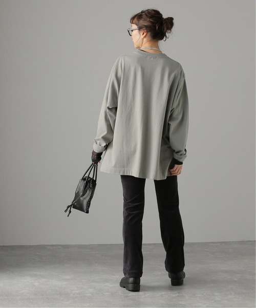 JOURNAL STANDARD(ジャーナルスタンダード)の「OVER SILHOUETTE ロングスリーブTEE(Tシャツ/カットソー・レディース・ブラック/ホワイト/オレンジ/グレー・FREE)」の5枚目の写真