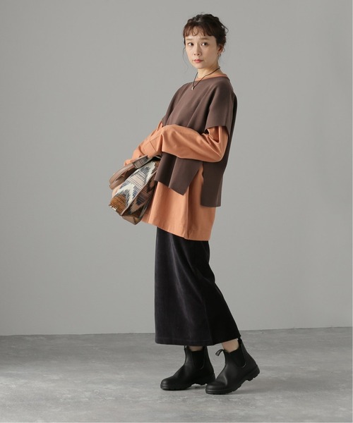 JOURNAL STANDARD(ジャーナルスタンダード)の「OVER SILHOUETTE ロングスリーブTEE(Tシャツ/カットソー・レディース・ブラック/ホワイト/オレンジ/グレー・FREE)」の17枚目の写真