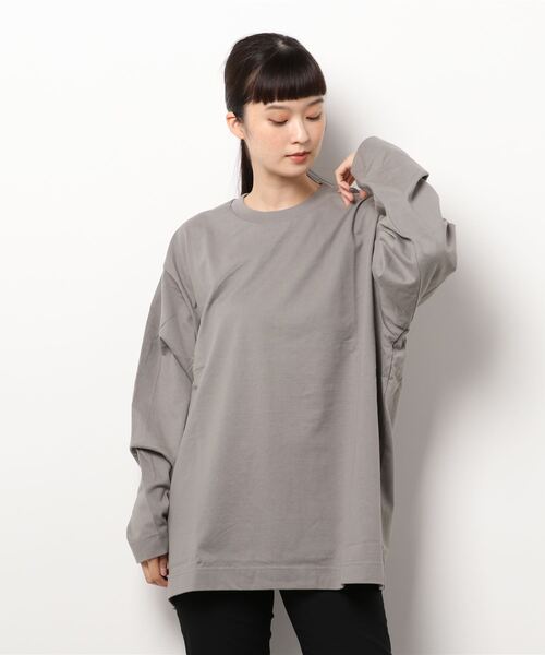 JOURNAL STANDARD(ジャーナルスタンダード)の「OVER SILHOUETTE ロングスリーブTEE(Tシャツ/カットソー・レディース・ブラック/ホワイト/オレンジ/グレー・FREE)」の16枚目の写真