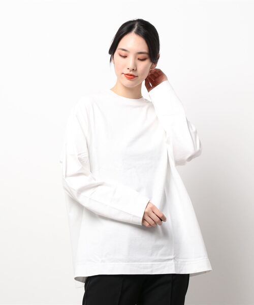 JOURNAL STANDARD(ジャーナルスタンダード)の「OVER SILHOUETTE ロングスリーブTEE(Tシャツ/カットソー・レディース・ブラック/ホワイト/オレンジ/グレー・FREE)」の12枚目の写真
