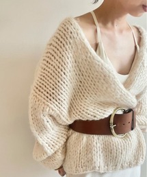 【WEB限定】ローゲージニットカーディガン