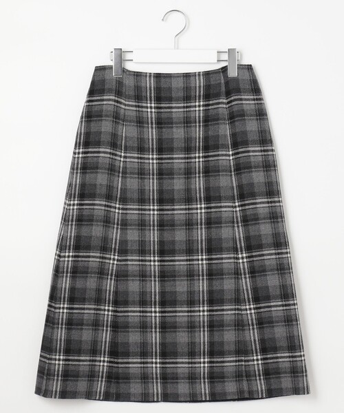 J.PRESS Ladies(J.プレス レディス)の「【リバーシブル】ミルドウールリバー チェック スカート(スカート・レディース・ブラウン系3/グレー系3・XXS/XS/S)」の9枚目の写真