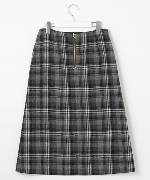 J.PRESS Ladies(J.プレス レディス)の「【リバーシブル】ミルドウールリバー チェック スカート(スカート・レディース・ブラウン系3/グレー系3・XXS/XS/S)」の11枚目の写真