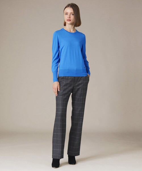 MACKINTOSH LONDON（マッキントッシュ ロンドン）の「【The Essential Collection】ファインカウントニットプルオーバー（ニット/セーター・レディース・グリーン/ブルー・38）」の3枚目の写真