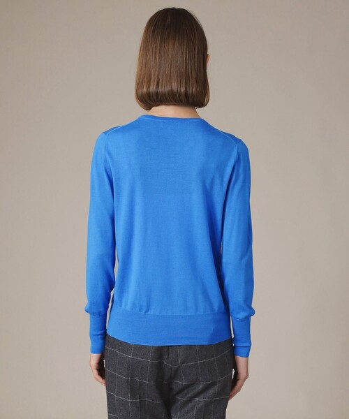 MACKINTOSH LONDON（マッキントッシュ ロンドン）の「【The Essential Collection】ファインカウントニットプルオーバー（ニット/セーター・レディース・グリーン/ブルー・38）」の7枚目の写真