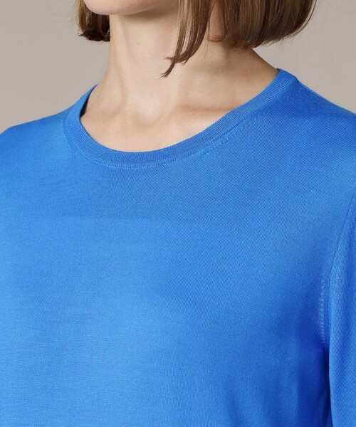 MACKINTOSH LONDON（マッキントッシュ ロンドン）の「【The Essential Collection】ファインカウントニットプルオーバー（ニット/セーター・レディース・グリーン/ブルー・38）」の8枚目の写真