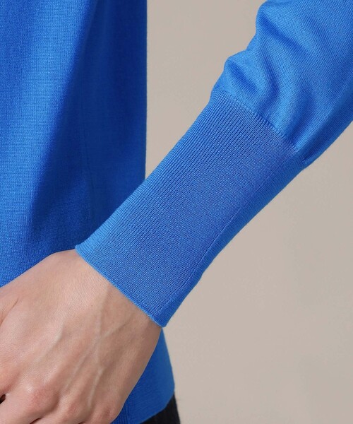 MACKINTOSH LONDON（マッキントッシュ ロンドン）の「【The Essential Collection】ファインカウントニットプルオーバー（ニット/セーター・レディース・グリーン/ブルー・38）」の9枚目の写真