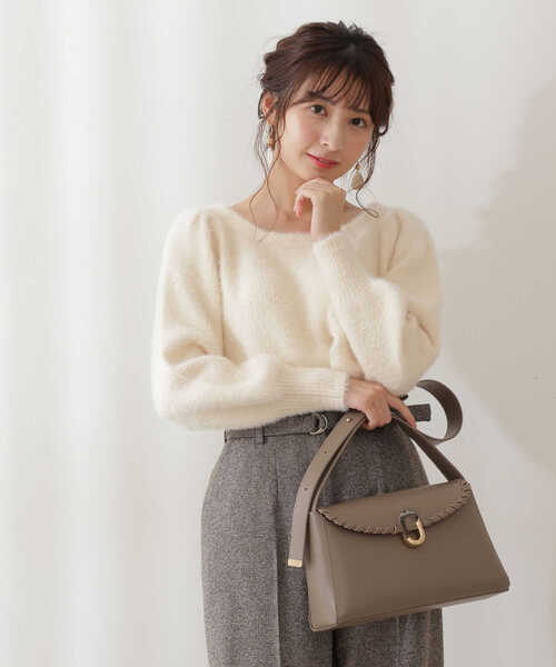 PROPORTION BODY DRESSING(プロポーションボディドレッシング)の「前後2WAYふわふわニット / 1211270015(ニット/セーター・レディース・ボルドー/ネイビー/ホワイト系その他・FREE)」の20枚目の写真