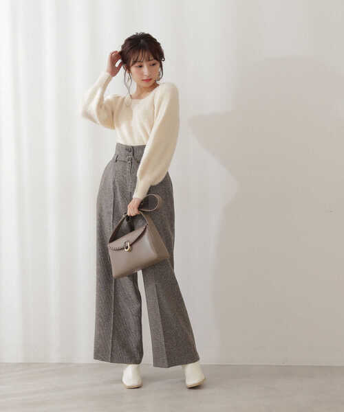 PROPORTION BODY DRESSING(プロポーションボディドレッシング)の「前後2WAYふわふわニット / 1211270015(ニット/セーター・レディース・ボルドー/ネイビー/ホワイト系その他・FREE)」の21枚目の写真
