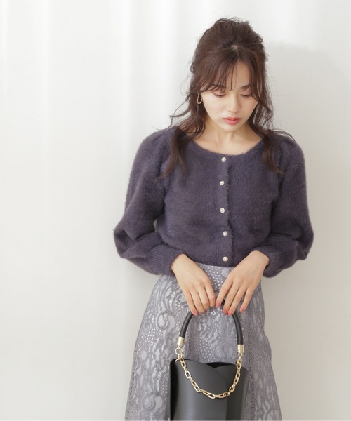 PROPORTION BODY DRESSING(プロポーションボディドレッシング)の「前後2WAYふわふわニット / 1211270015(ニット/セーター・レディース・ボルドー/ネイビー/ホワイト系その他・FREE)」の3枚目の写真