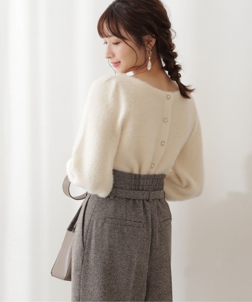 PROPORTION BODY DRESSING(プロポーションボディドレッシング)の「前後2WAYふわふわニット / 1211270015(ニット/セーター・レディース・ボルドー/ネイビー/ホワイト系その他・FREE)」の17枚目の写真