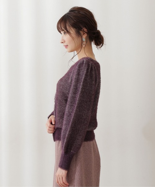 PROPORTION BODY DRESSING(プロポーションボディドレッシング)の「前後2WAYふわふわニット / 1211270015(ニット/セーター・レディース・ボルドー/ネイビー/ホワイト系その他・FREE)」の8枚目の写真
