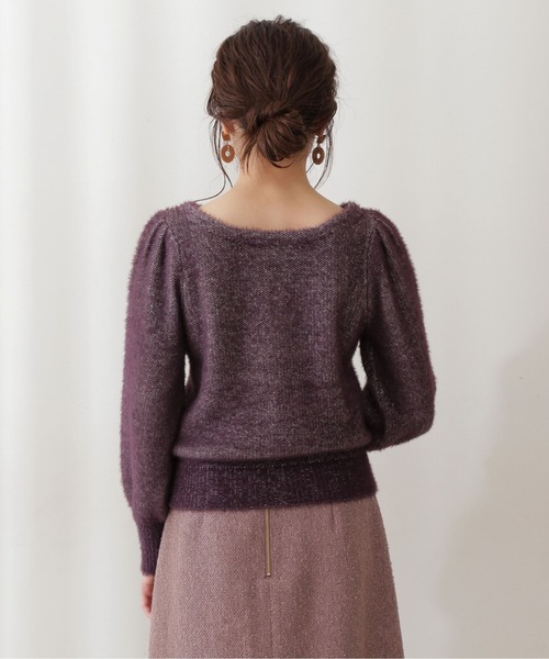PROPORTION BODY DRESSING(プロポーションボディドレッシング)の「前後2WAYふわふわニット / 1211270015(ニット/セーター・レディース・ボルドー/ネイビー/ホワイト系その他・FREE)」の9枚目の写真