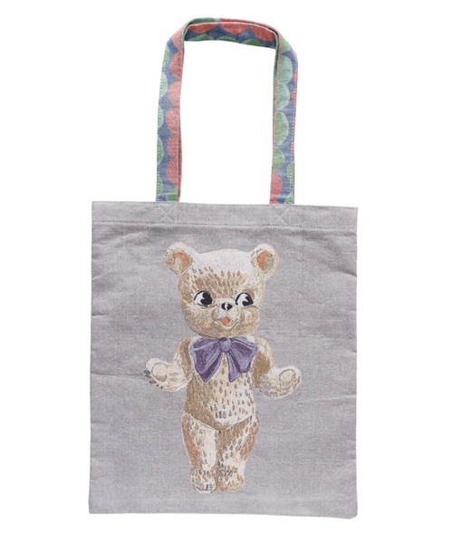 Nathalie Lete（ナタリーレテ）の「Nathalie Lete/Tote bag animal（トートバッグ・レディース・サーモンピンク/ダークパープル/グレー/ブルー/ピンク/グリーン/ライトグリーン・FREE）」の13枚目の写真