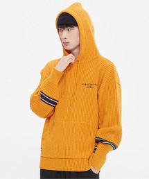 ROMANTIC CROWN | 【ROMANTIC CROWN】RIB KNIT HOOD / ロマンティッククラウン リブ ニット フーディー(パーカー)