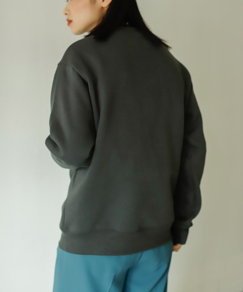 Birthday room（バースデイルーム）の「裏起毛カレッジロゴトレーナー（スウェット・レディース・チャコールグレー/ナチュラル/グリーン/ネイビー・FREE）」の18枚目の写真