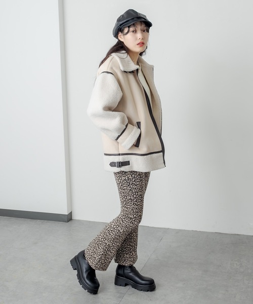 RASVOA(ラスボア)の「厚底ストレッチミドルブーツ(ブーツ・レディース・ブラック/オフホワイト・M/L)」の19枚目の写真