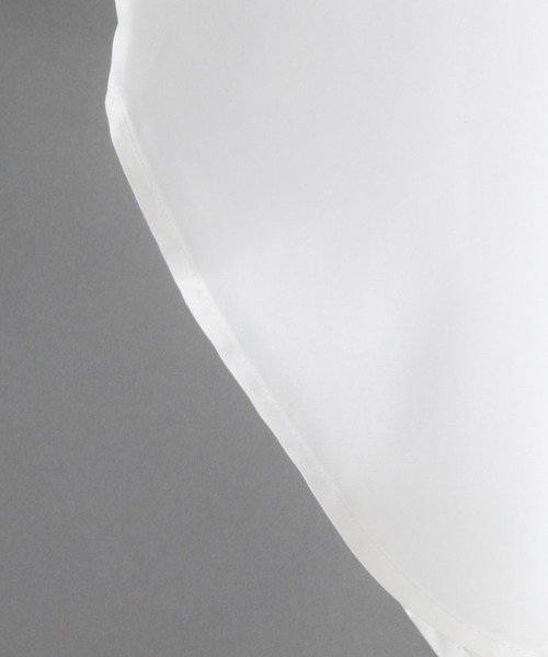 SITRY（シトリー）の「Silky Drape Band Collar long Shirt/シルキードレープ バンドカラー ロングシャツ（シャツ/ブラウス・メンズ・ホワイト/ブラック/グレイッシュベージュ/チャコールグレー/サックスブルー・M/L）」の8枚目の写真