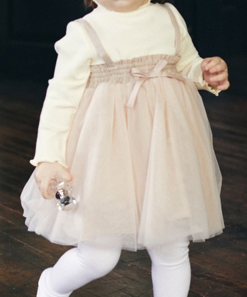 D.fesense（ディーフェセンス）の「【D.fesense/ディーフェセンス】２WAYチュチュ（スカート・キッズ・アイボリー/ミント/ピンクベージュ・M/L/S）」の2枚目の写真