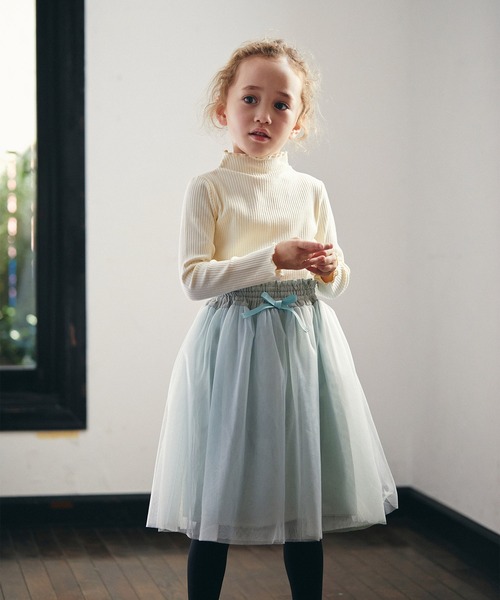 D.fesense（ディーフェセンス）の「【D.fesense/ディーフェセンス】２WAYチュチュ（スカート・キッズ・アイボリー/ミント/ピンクベージュ・M/L/S）」の21枚目の写真