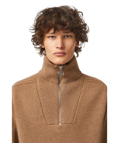 DIESEL（ディーゼル）の「メンズ ニット タートル ハーフジップ（ニット/セーター・メンズ・ホワイト/キャメル・SMALL/MEDIUM/X-SMALL/XX-LARGE/X-LARGE/LARGE）」の17枚目の写真