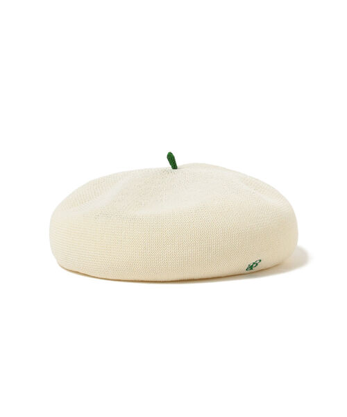 BEAMS BOY（ビームスボーイ）の「BEAMS BOY / BB 刺繍 配色 ベレー（ハンチング/ベレー帽・レディース・ブラック/グレー/オフホワイト/ブルー・ONE SIZE）」の6枚目の写真