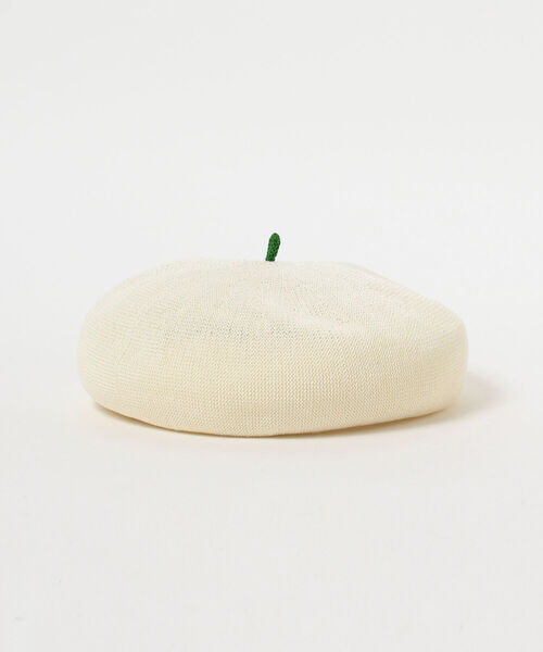 BEAMS BOY（ビームスボーイ）の「BEAMS BOY / BB 刺繍 配色 ベレー（ハンチング/ベレー帽・レディース・ブラック/グレー/オフホワイト/ブルー・ONE SIZE）」の8枚目の写真