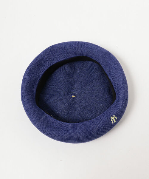 BEAMS BOY（ビームスボーイ）の「BEAMS BOY / BB 刺繍 配色 ベレー（ハンチング/ベレー帽・レディース・ブラック/グレー/オフホワイト/ブルー・ONE SIZE）」の17枚目の写真