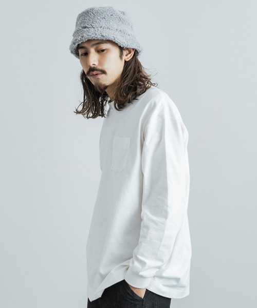 newhattan(ニューハッタン)の「newhattan ニューハッタン ボアフリースバケットハット(ハット・メンズ・ブラック/グレー/オフホワイト/キャメル・S/L)」の16枚目の写真