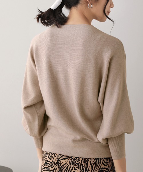 Bou Jeloud（ブージュルード）の「抗菌加工ドルマンニット（ニット/セーター・レディース・ブラック/グレー/オレンジ/ブルー/イエロー/ミント/チャコールグレー/ベージュ・FREE）」の11枚目の写真