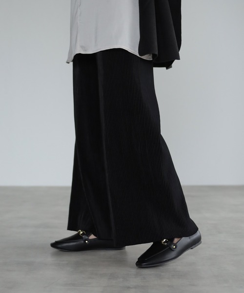 4youstory（フォーユーストーリー）の「ベロアプリーツパンツ（その他パンツ・レディース・ブラック/ベージュ/ブラウン・FREE）」の7枚目の写真