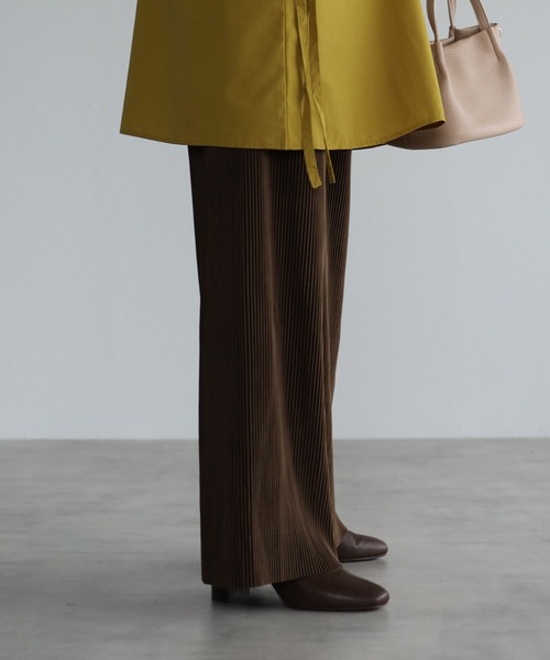 4youstory（フォーユーストーリー）の「ベロアプリーツパンツ（その他パンツ・レディース・ブラック/ベージュ/ブラウン・FREE）」の12枚目の写真