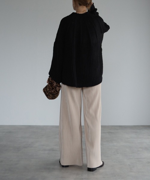 4youstory（フォーユーストーリー）の「ベロアプリーツパンツ（その他パンツ・レディース・ブラック/ベージュ/ブラウン・FREE）」の15枚目の写真