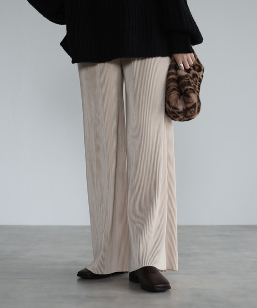4youstory（フォーユーストーリー）の「ベロアプリーツパンツ（その他パンツ・レディース・ブラック/ベージュ/ブラウン・FREE）」の16枚目の写真