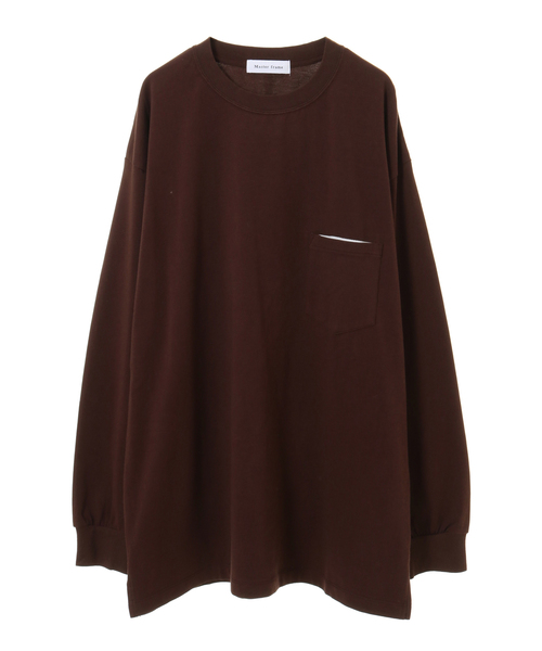 MEN'S MELROSE(メンズメルローズ)の「MASTER FRAME 天竺ポケットロンTEE(Tシャツ/カットソー・メンズ・ベージュ/ブルー/ブラウン/ホワイト・4/3)」の3枚目の写真