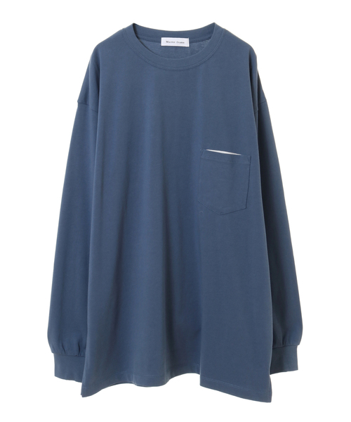 MEN'S MELROSE(メンズメルローズ)の「MASTER FRAME 天竺ポケットロンTEE(Tシャツ/カットソー・メンズ・ベージュ/ブルー/ブラウン/ホワイト・4/3)」の1枚目の写真