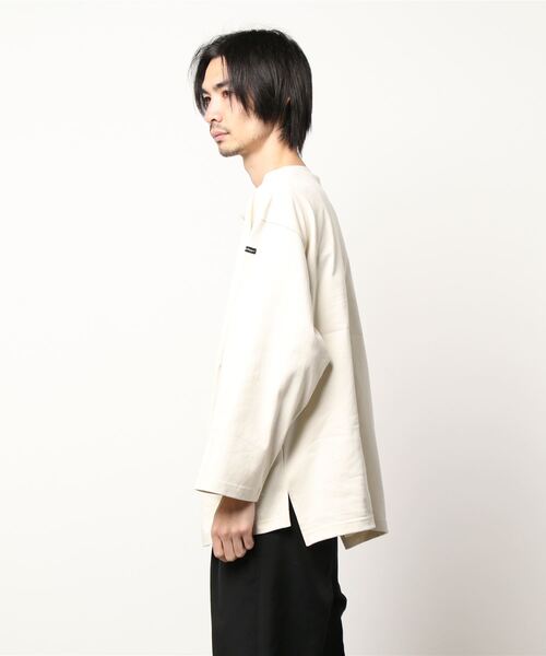 Le Pigeon Voyageur>ボートネック無地ボーダー ロングTシャツ（T