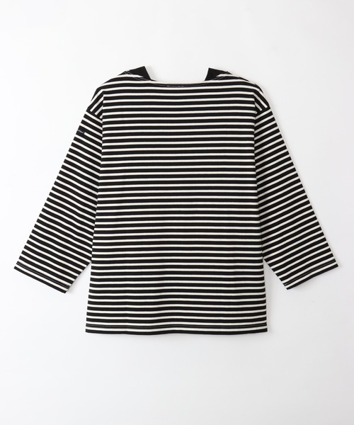 Le Pigeon Voyageur>ボートネック無地ボーダー ロングTシャツ（T