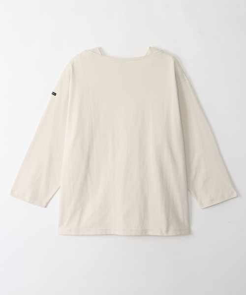Le Pigeon Voyageur>ボートネック無地ボーダー ロングTシャツ（T