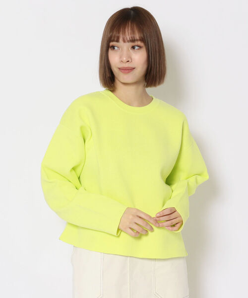 DROIT BELLO（ドロイトベロ）の「DROIT BELLO（ドロイトベロ）クルーネックニット（ニット/セーター・レディース・ブルー/ローズ/ブラック/ベージュ/グレー/グリーン/ライム・FREE）」の5枚目の写真