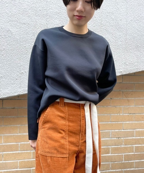 DROIT BELLO（ドロイトベロ）の「DROIT BELLO（ドロイトベロ）クルーネックニット（ニット/セーター・レディース・ブルー/ローズ/ブラック/ベージュ/グレー/グリーン/ライム・FREE）」の15枚目の写真