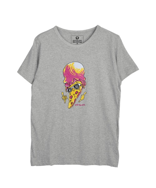 69SLAM(ロックスラム)の「69SLAM/ロックスラム Tシャツ メンズ 半袖 クルーネック ワンポイント ロゴT レディース ユニセックス(Tシャツ/カットソー・メンズ・ブラック/グレー・MEDIUM)」の2枚目の写真